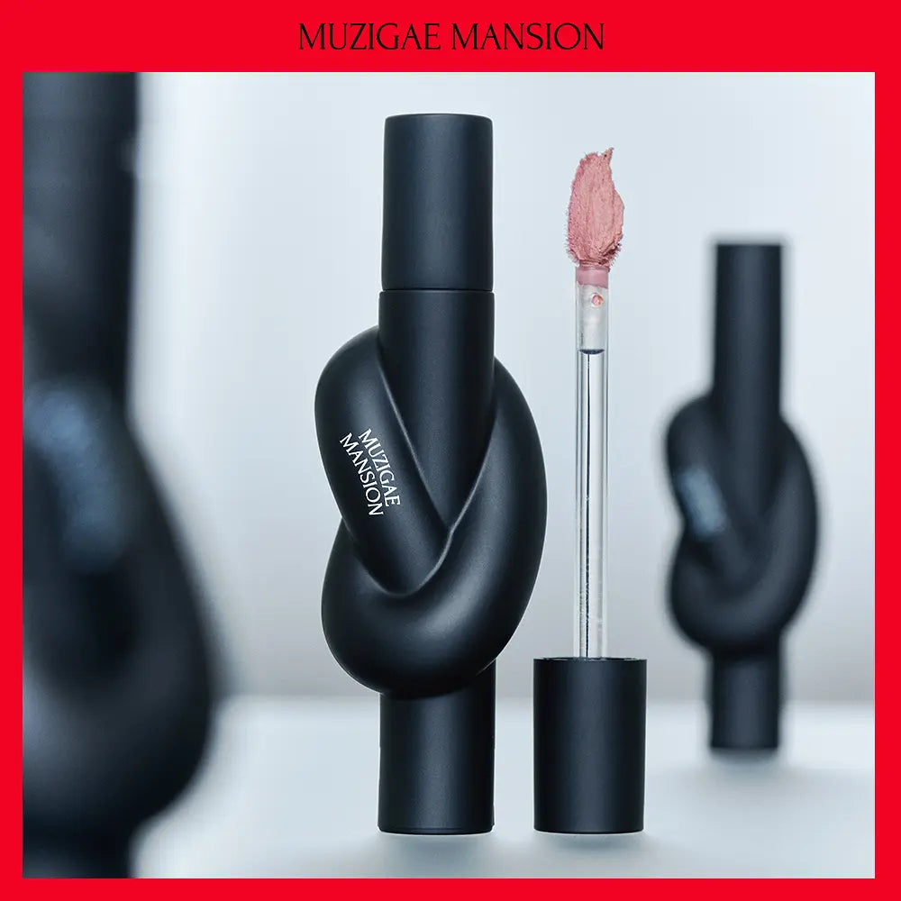 MUZIGAE MANSION Tie Up Cover Tint black knot-shaped bottle and applicator; one selected 6g shade supplied.