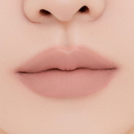 MUZIGAE MANSION Tie Up Cover Tint 01 NUDY STEP; original matching lip shade photograph.