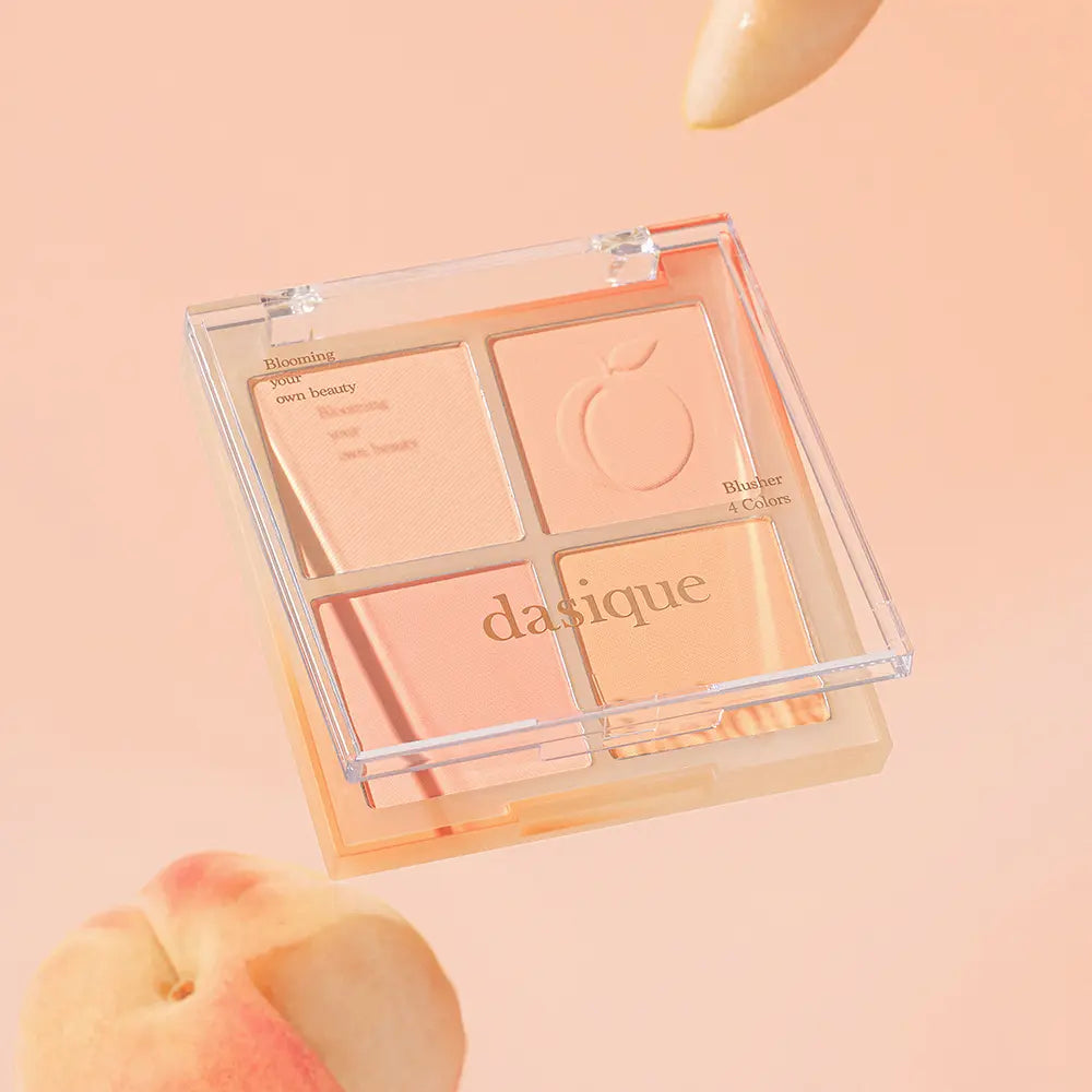 DASIQUE Blending Mood Cheek powder palette;03Peach pictured, one selected powder palette supplied.