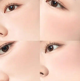 DASIQUE Blending Mood Cheek 10 Muted Nuts; original matching cheek application photograph.