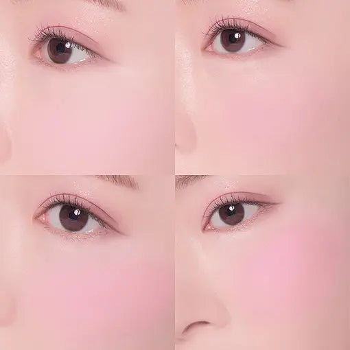 DASIQUE Blending Mood Cheek 06 Berry Smoothie; original matching cheek application photograph.