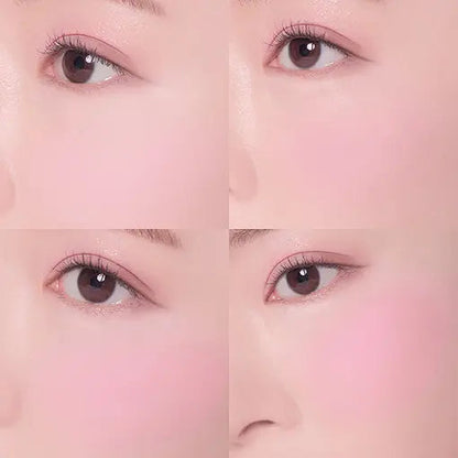 DASIQUE Blending Mood Cheek 06 Berry Smoothie; original matching cheek application photograph.