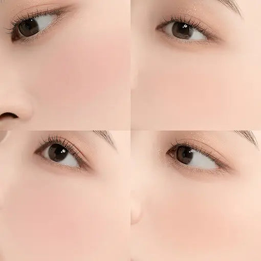 DASIQUE Blending Mood Cheek 04 Beige Knit; original matching cheek application photograph.