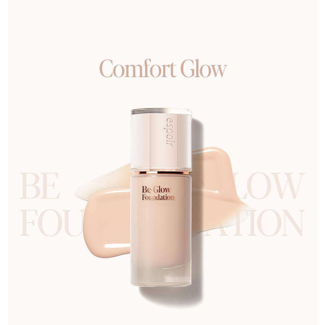 Espoir Be Glow Foundation original complete single-bottle Comfort Glow artwork.