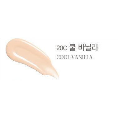 Espoir Be Glow Foundation 20C Cool Vanilla original named shade swatch.
