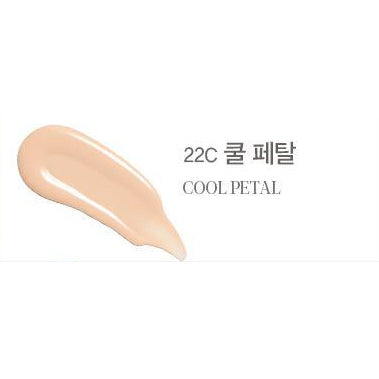 Espoir Be Glow Foundation 22C Cool Petal original named shade swatch.