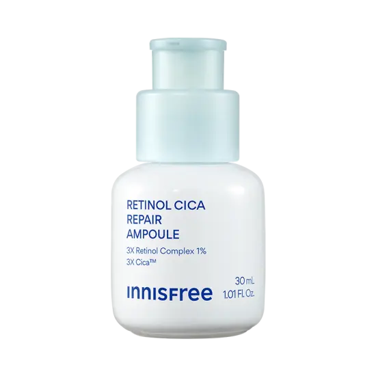 Innisfree Retinol Cica Repair Ampoule 3X 30 ml — exact source product and included contents.