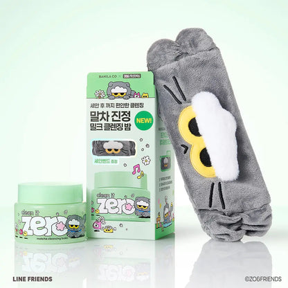 BANILA CO x ZO&amp;FRIENDS Clean It Zero Matcha Balm 100ml Set with its verified set contents.