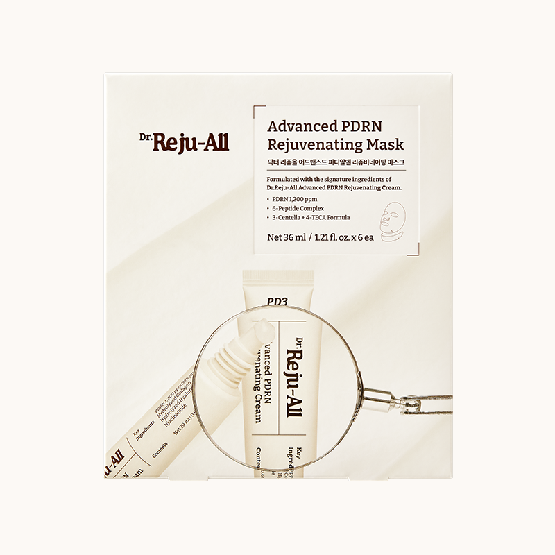 Dr.Reju-All Advanced PDRN Rejuvenating Mask 6-Pack packaging.