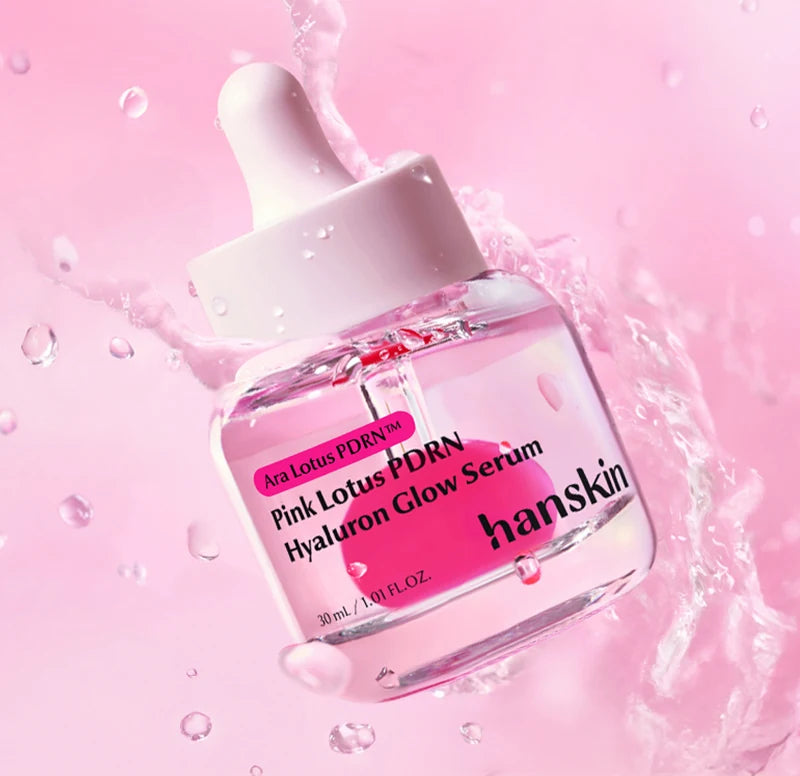 Hanskin Pink Lotus PDRN Hyaluron Glow Serum30ml single bottle