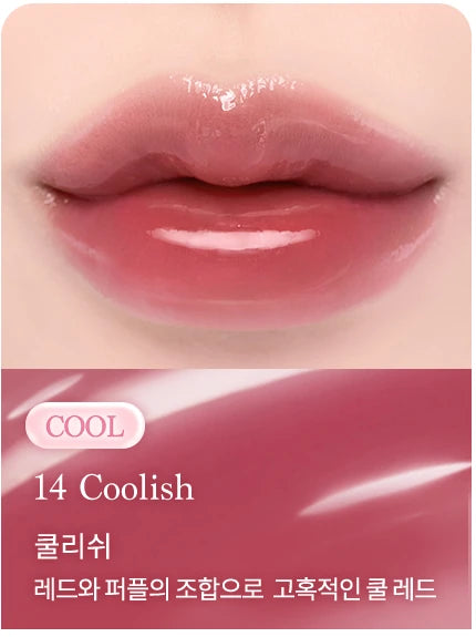 14Coolish complete labeled lip and texture shade card