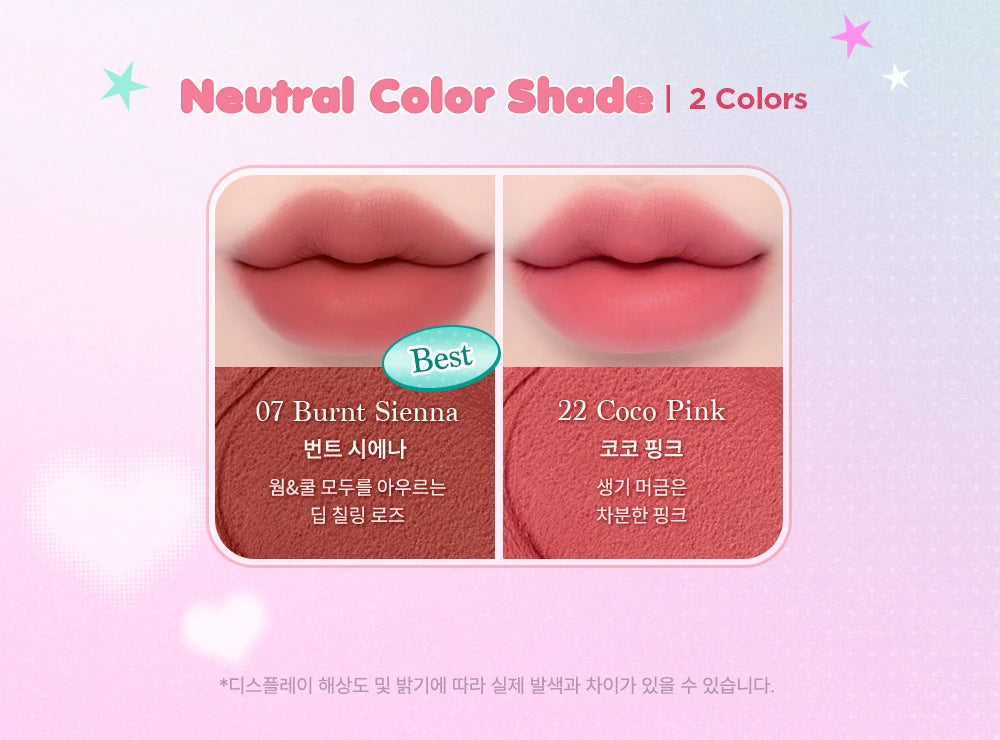 Complete standard neutral shade guide including22CocoPink