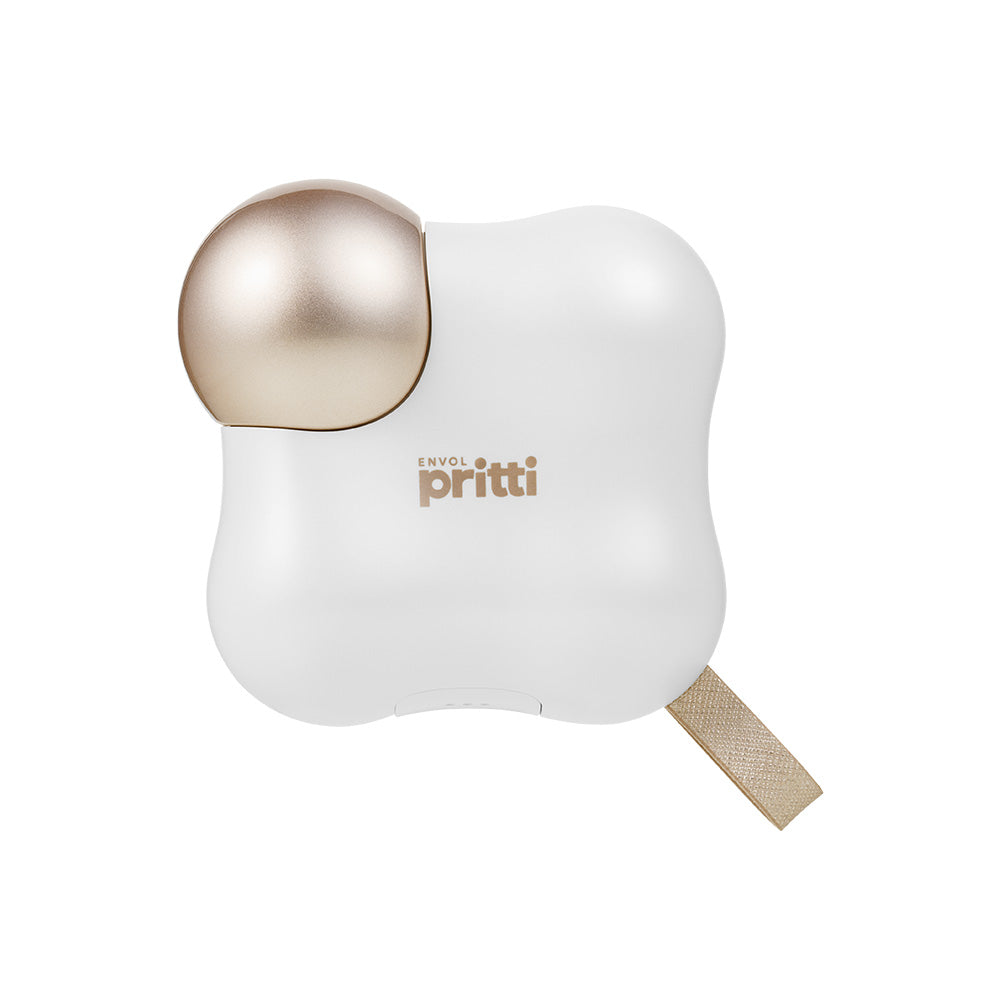 ENVOL pritti in Pearl White Gold with protective cap.