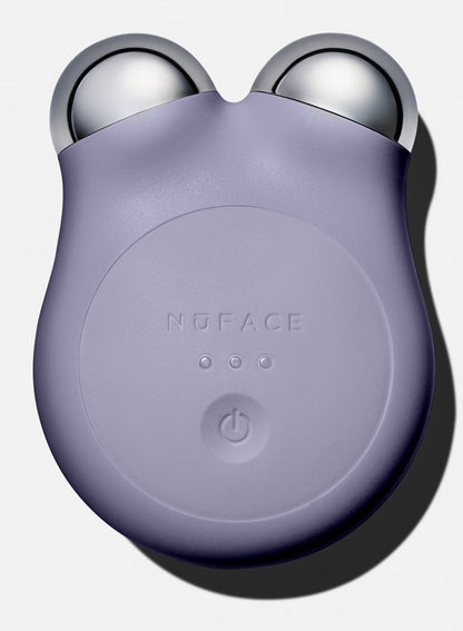 NuFACE MINI+ in Violet Dusk, complete device with two treatment spheres