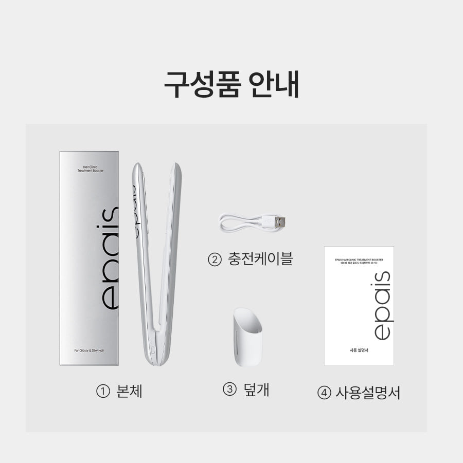 epais booster contents: device,charging cable,protective cover and manual.