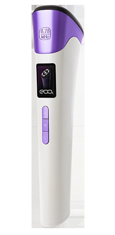 EOA FULTHERMA PRO white and purple RF device with LCD and front controls.