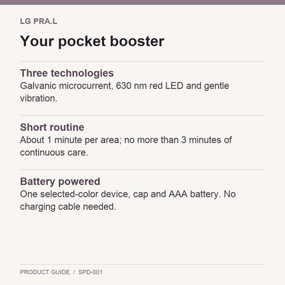 LG Pra.L Superform Galvanic Booster routine and package guide