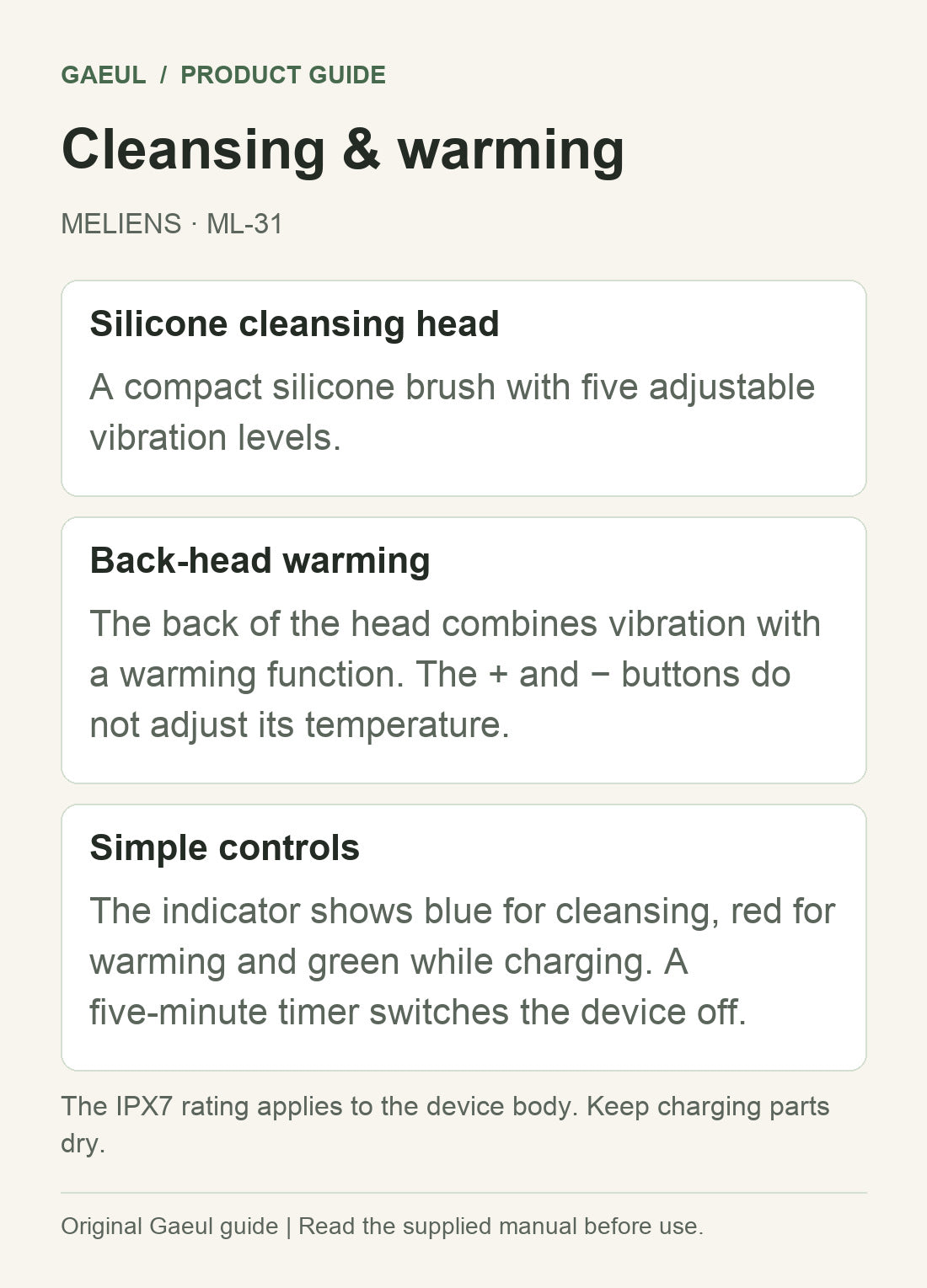 MELIENS · ML-31: cleansing &amp; warming.