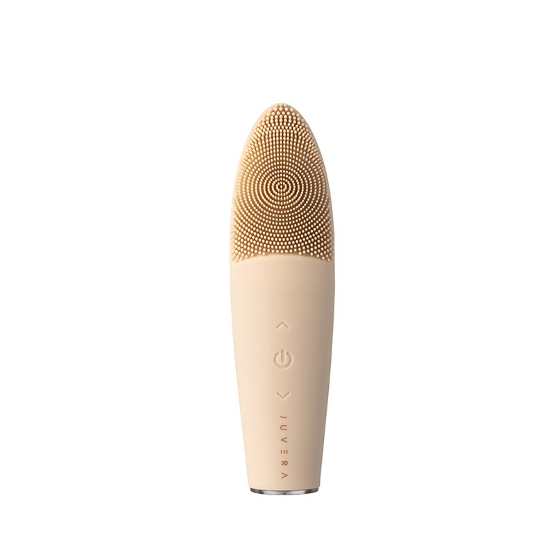 JUVERA Premium Plus MR-1775 silicone facial cleansing device in Royal Beige.