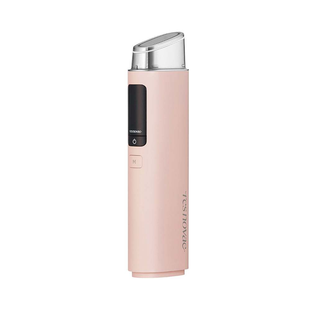 RESNOVAE Core Impact in Sunset Pink, showing its angled metal head, display and controls.
