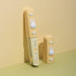 Yellow ROYCHE miffy wireless mini flat iron with its separate silicone safety cap.