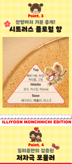 ILLIYOON x Monchhichi - Fresh Moisture Scrub Wash 400ml x2