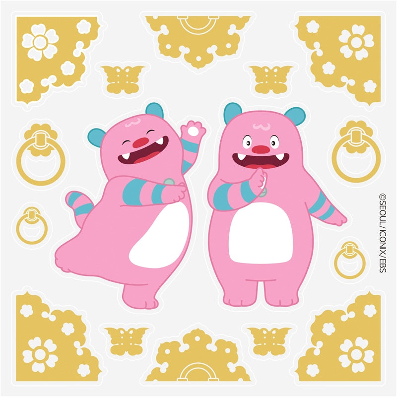 Hechi character sticker sheet included with MEDIHEAL Madecassoside Blemish Pad