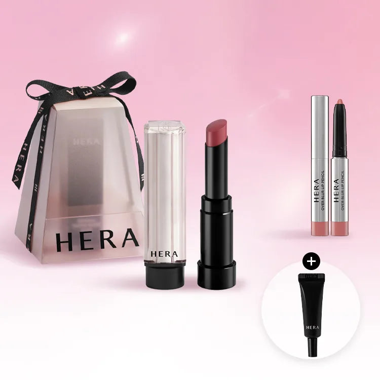 HERA - Sensual Tinted Shine Stick + Pink Hazel Lip Pencil + Lip Serum Mini - 