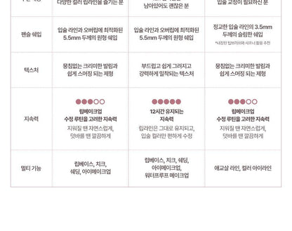 Heart Percent - Dote On Mood Lineproof Lip Pencil (SUNGHO’s Pick)