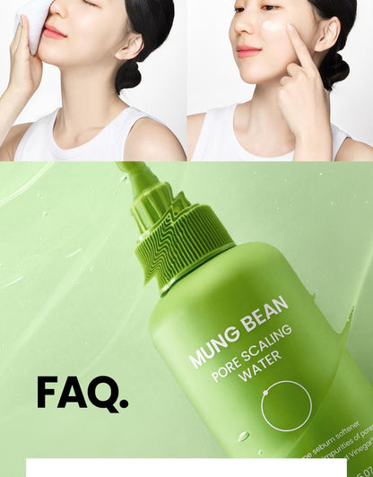 beplain - Mung Bean Pore Scaling Water 150ml + Cotton Pad 40 Sheets