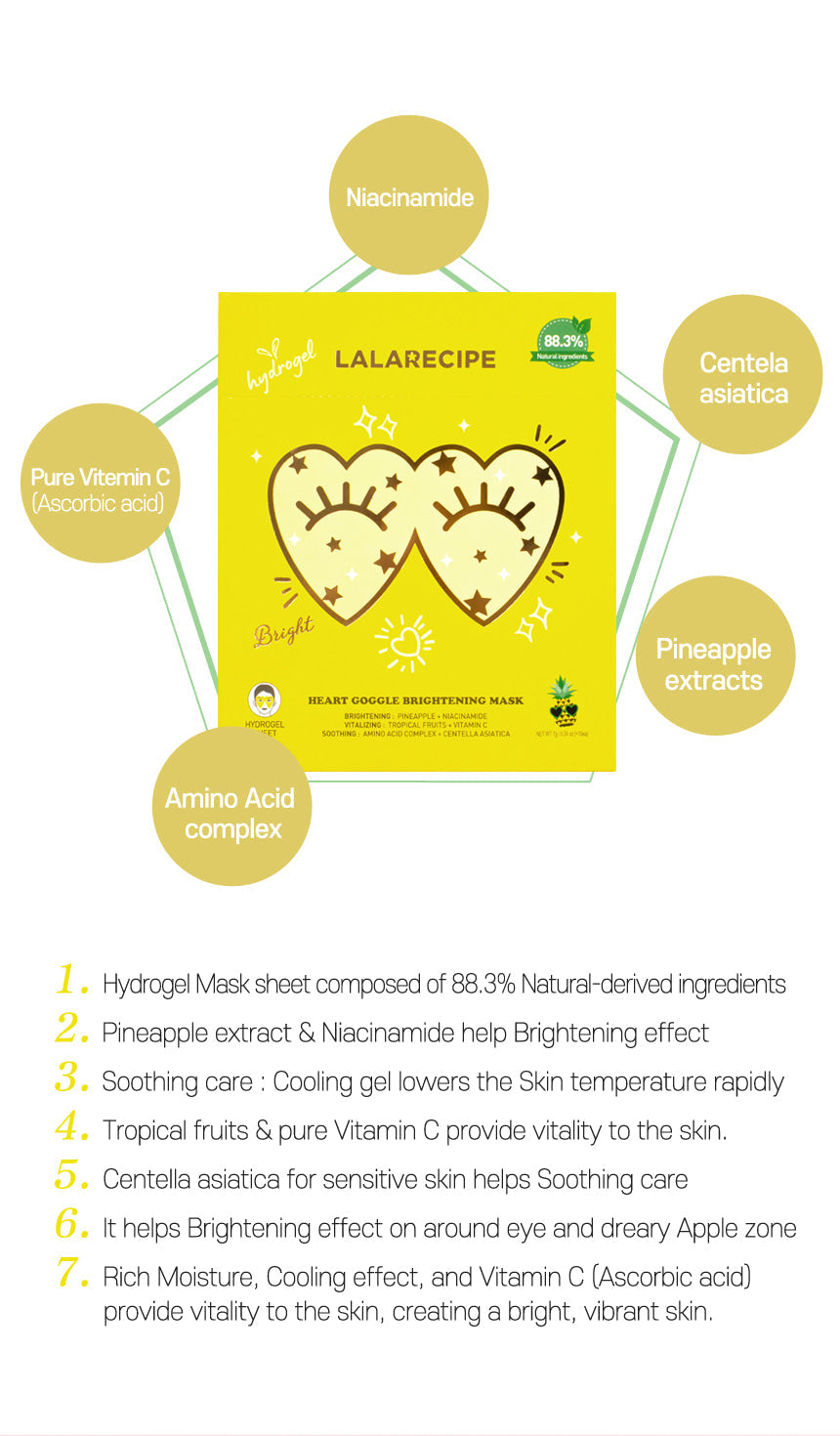 LALARECIPE - Heart Goggle Brightening Mask