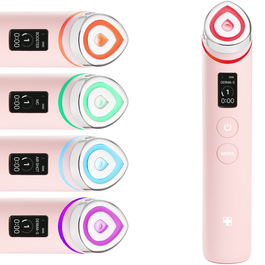 Original Medicube AGE-R Booster Pro in Pink with four treatment modes