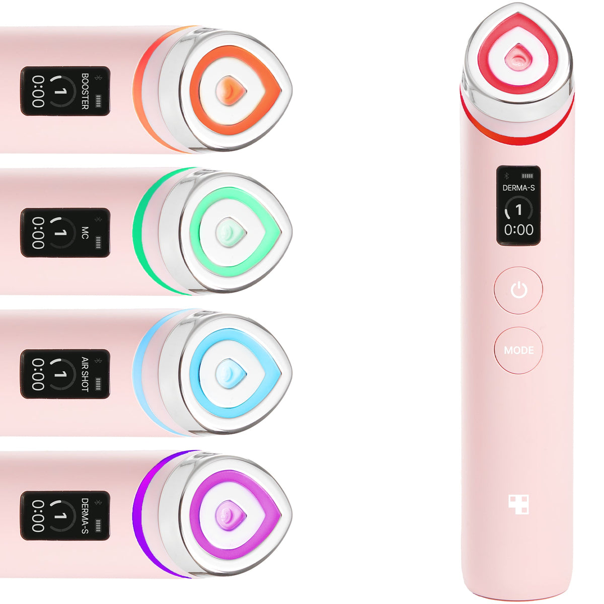 Original Medicube AGE-R Booster Pro in Pink with four treatment modes
