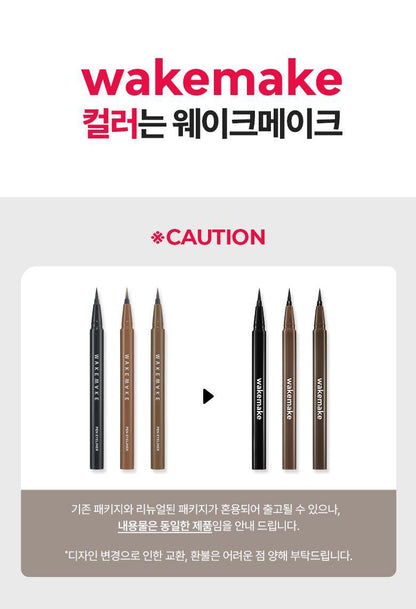 WAKEMAKE - Any Proof Eyeliner (3 Colors) (1+1) (Hello Kitty Black Edition)