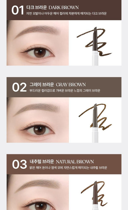 WAKEMAKE - Natural Hard Brow Pencil (1+1) (Hello Kitty Black Edition)