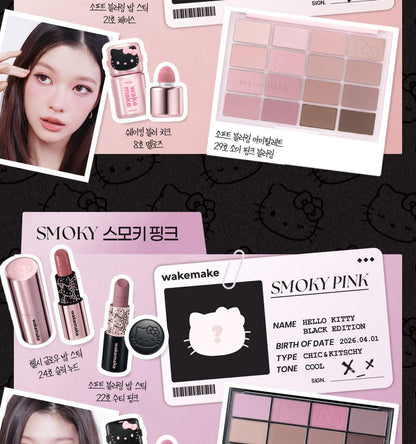 WAKEMAKE - Spatula Wide Foundation Brush (Hello Kitty Black Edition)