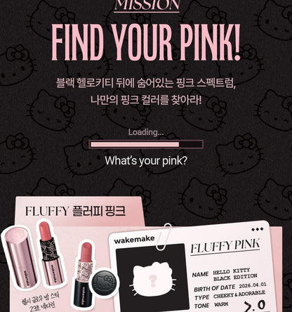 WAKEMAKE - Spatula Wide Foundation Brush (Hello Kitty Black Edition)