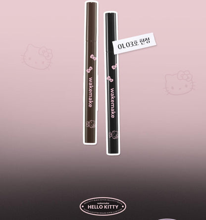 WAKEMAKE - Any Proof Eyeliner (3 Colors) (1+1) (Hello Kitty Black Edition)