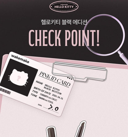 WAKEMAKE - Natural Hard Brow Pencil (1+1) (Hello Kitty Black Edition)