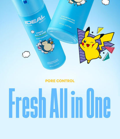 IDEAL FOR MEN - Fresh All-in-One 150ml + 50ml + Snorlax Mouse Wrist Rest (Pokémon Collaboration)