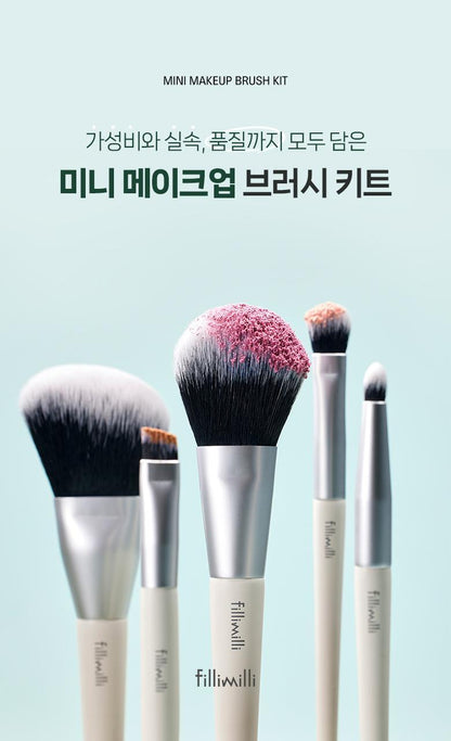 Fillimilli - Mini Make Up Brush Kit 5ea (Pokémon Collaboration)
