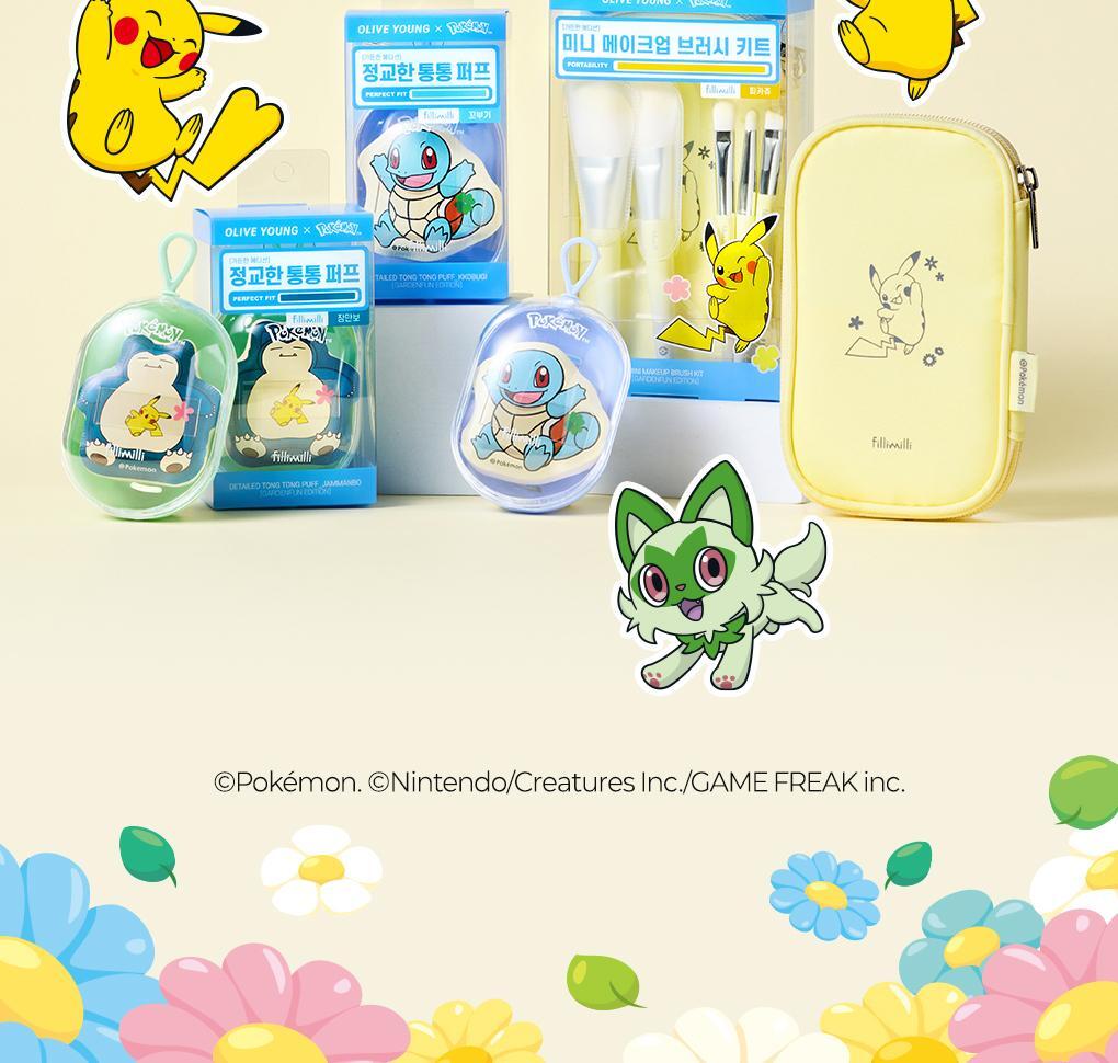Fillimilli - Mini Make Up Brush Kit 5ea (Pokémon Collaboration)