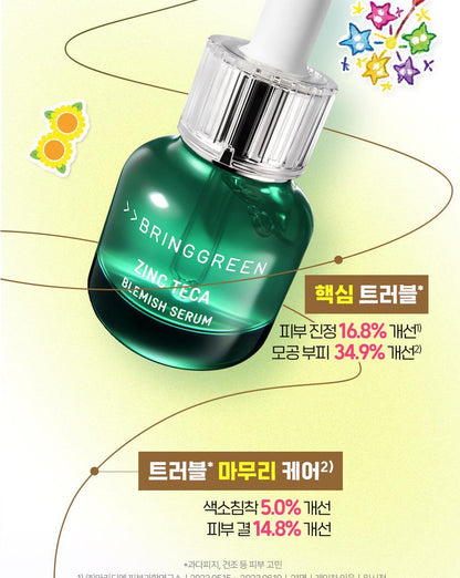 BRINGGREEN - Zinc Teca Trouble Serum 25ml x 2ea + Pokémon Cooler Bag (Pokémon Collaboration)