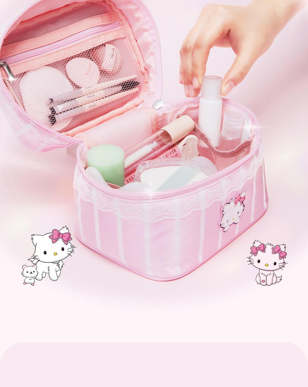 Fillimilli X CHARMMYKITTY - 3 Accessories (Multi Pouch / UV Protection 3-Fold Umbrella / Picnic Mat &amp; Pouch)