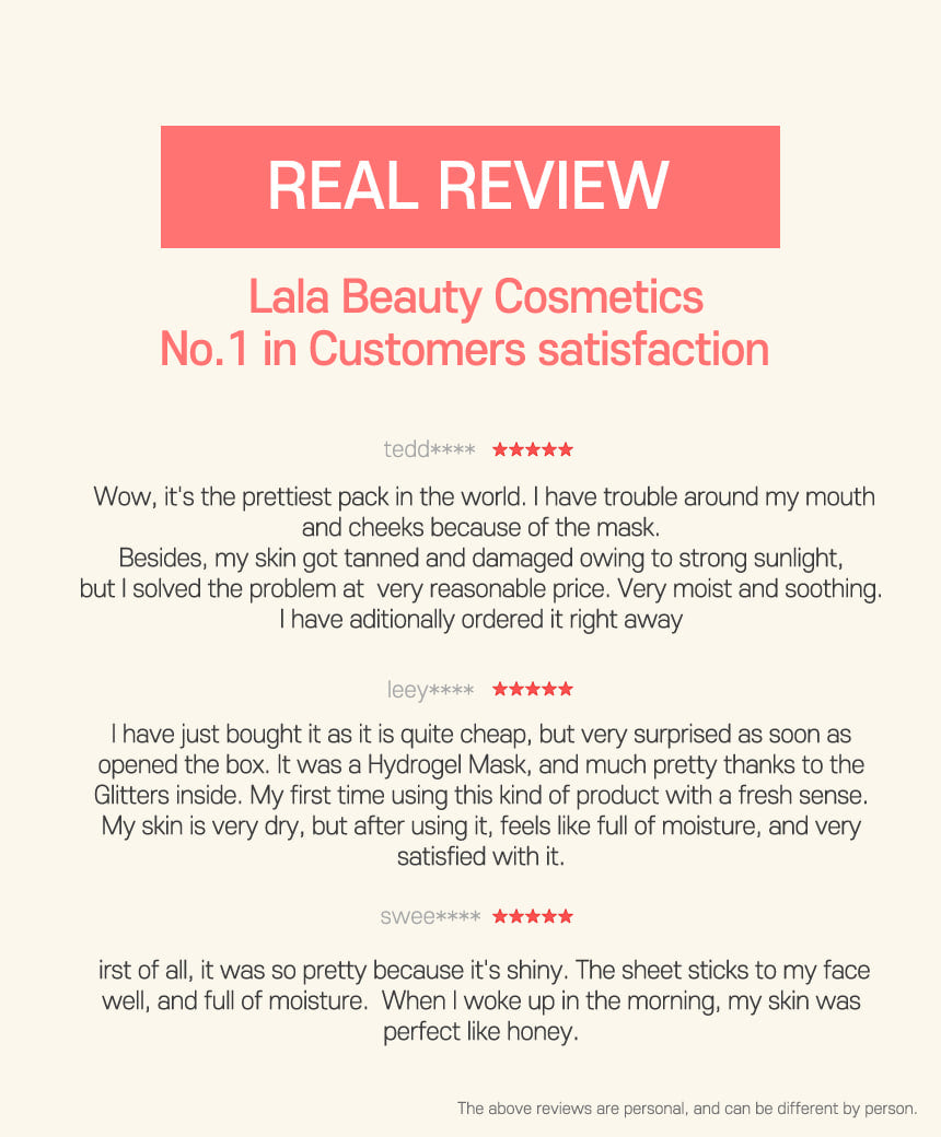 LALARECIPE - Glow Face Moisture Mask