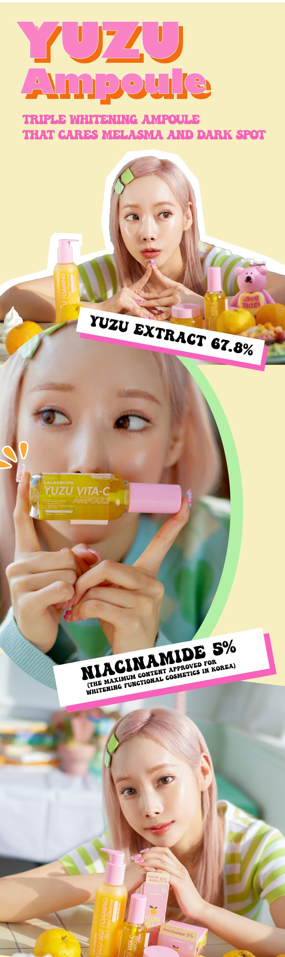 LALARECIPE - Yuzu Vita C Ampoule