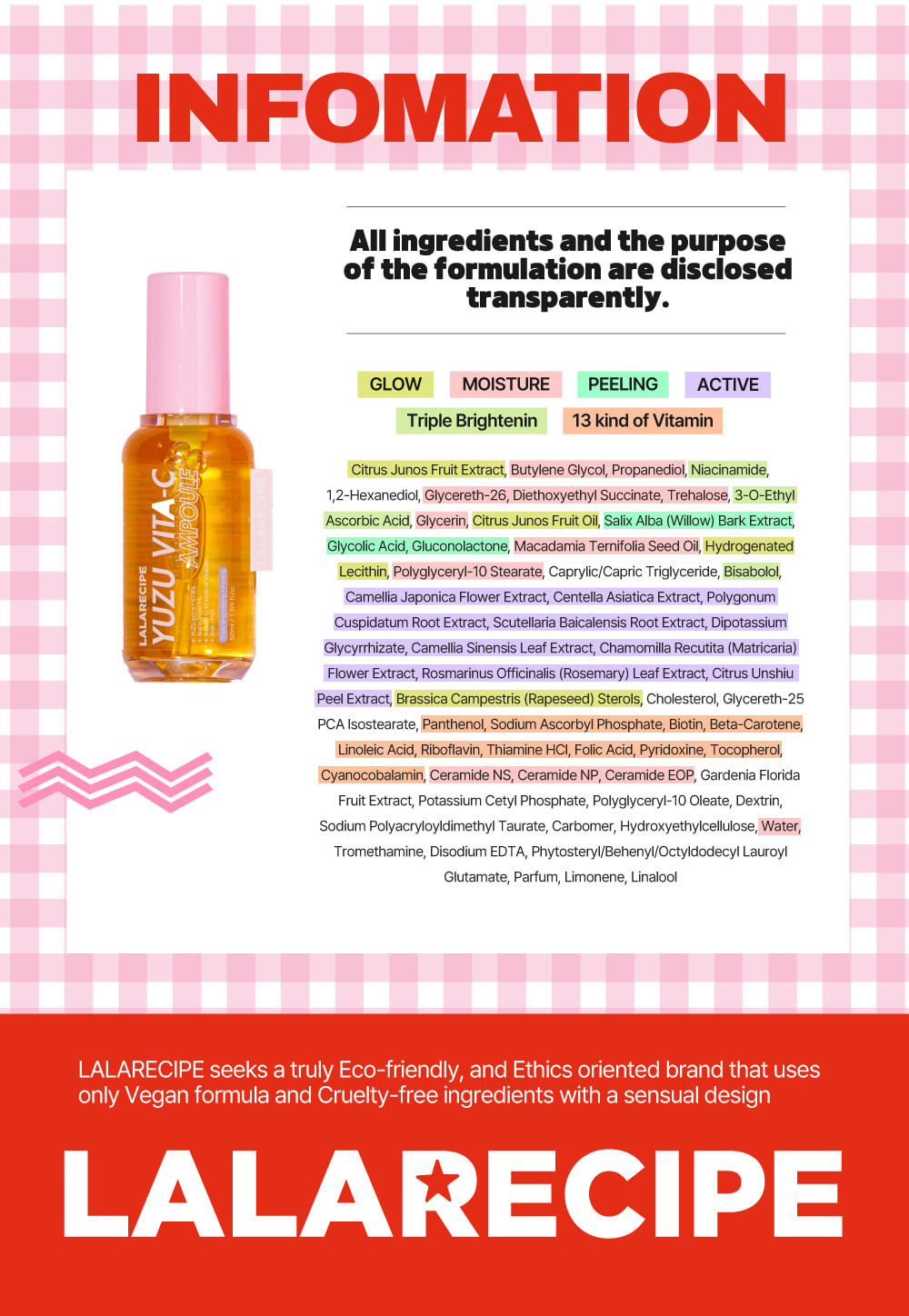 LALARECIPE - Yuzu Vita C Ampoule